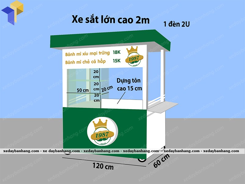 xe bánh mì giá rẻ