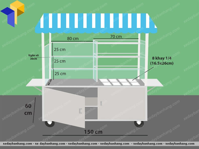 xe bán nước ép giá rẻ