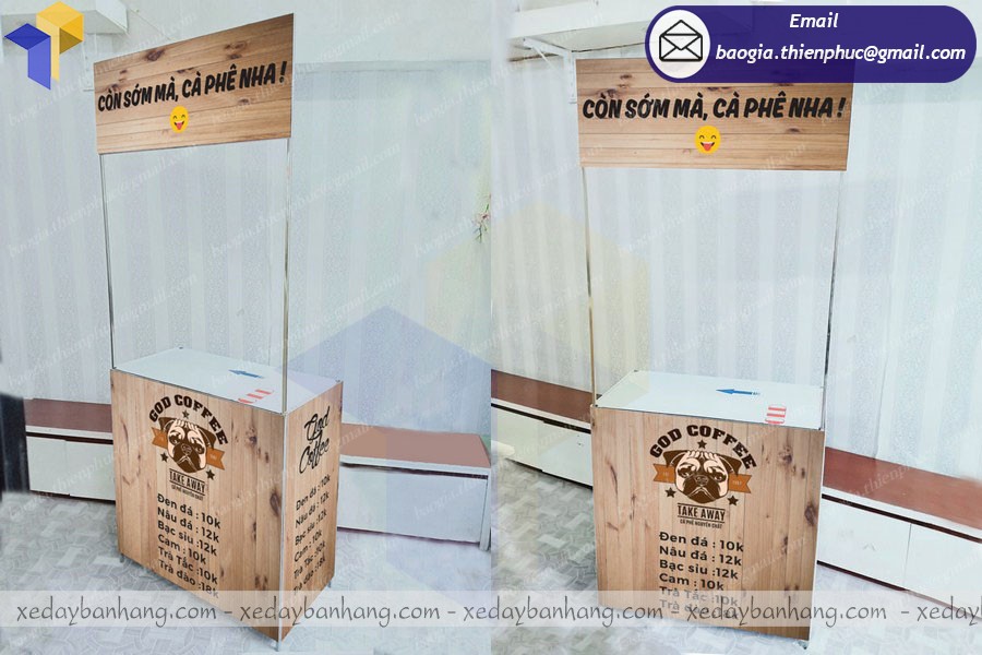 quẩy bán cafe mang đi