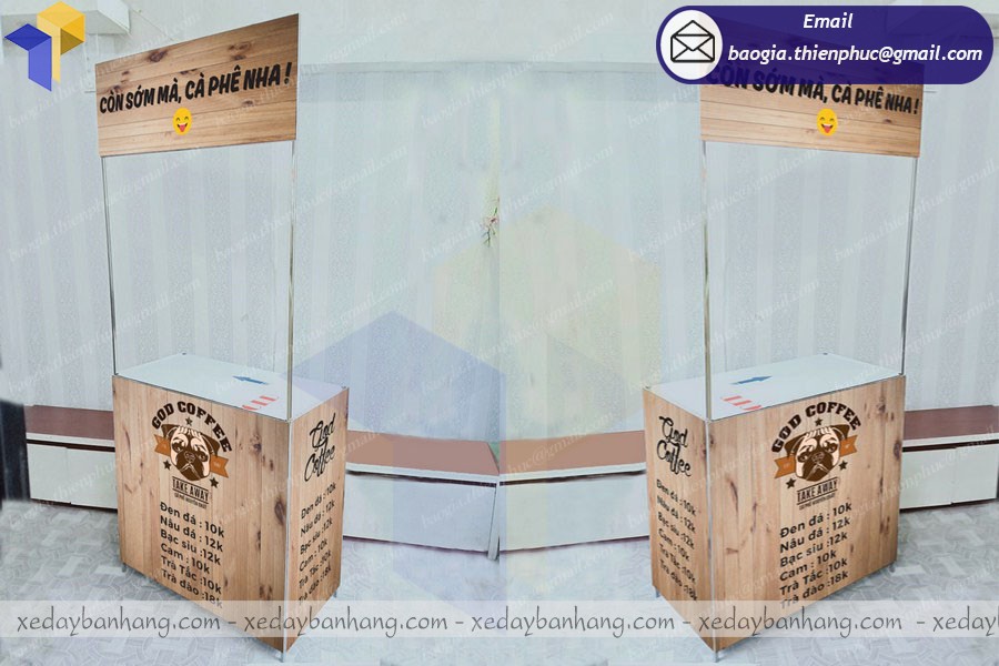 tủ bán cafe mang đi