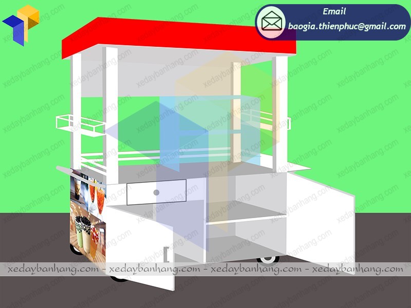 xe trà sữa xinh xắn giá rẻ