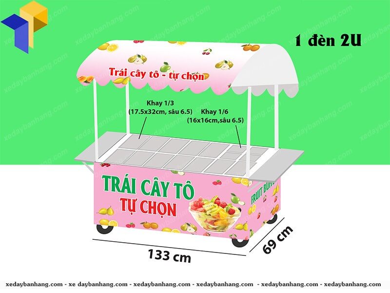 xe hoa quả dầm giá rẻ