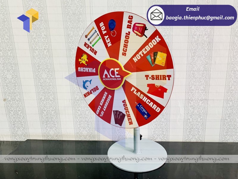 thiết kế vòng xoay trúng thưởng