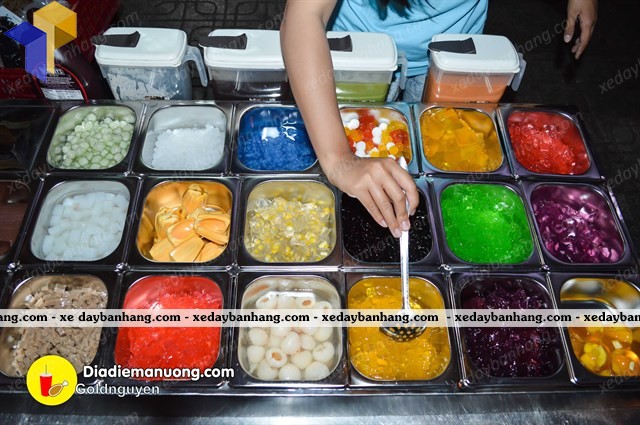 khay inox đựng trà sữa