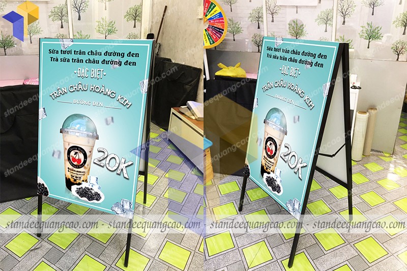 khung standee chữ a 2 mặt