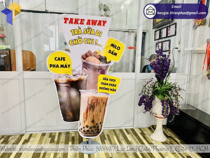 biển hiệu quảng cáo ly cafe