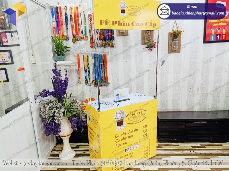 booth bán cà phê tiện lợi đẹp