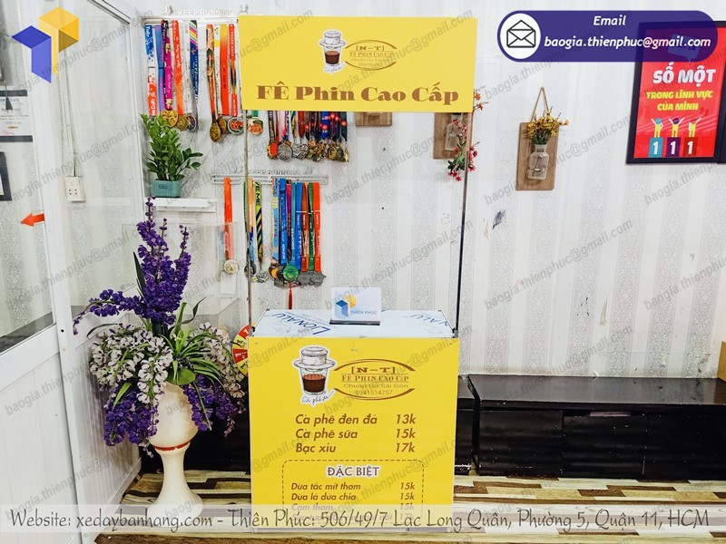 booth bán cà phê tiện lợi