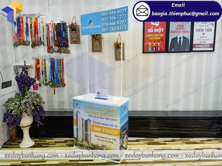 booth nhựa quảng cáo sự kiện đẹp