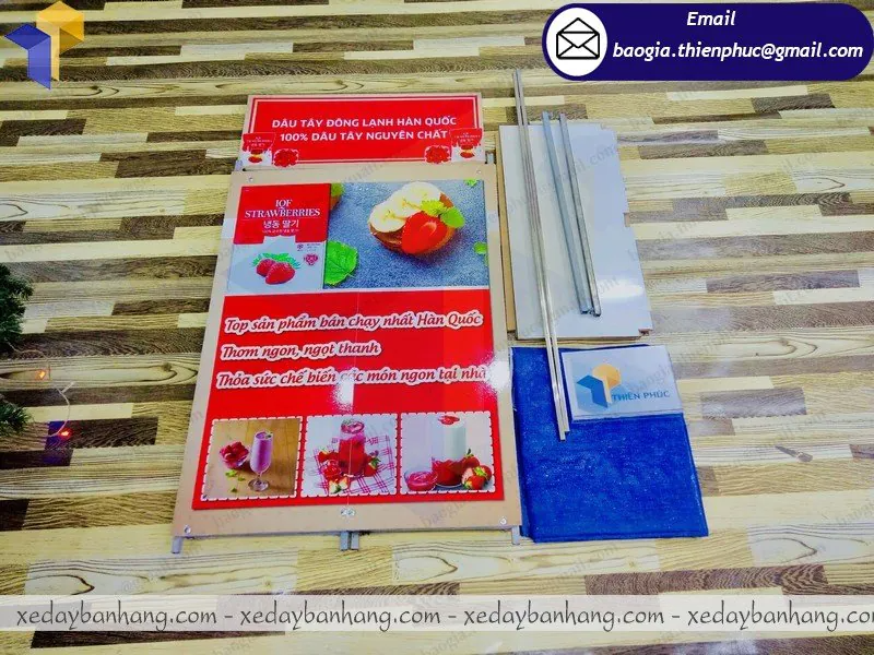 booth sắt bán hàng vỉa hè di động