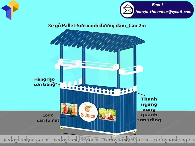 gia công tủ gỗ bán nước ép hoa quả