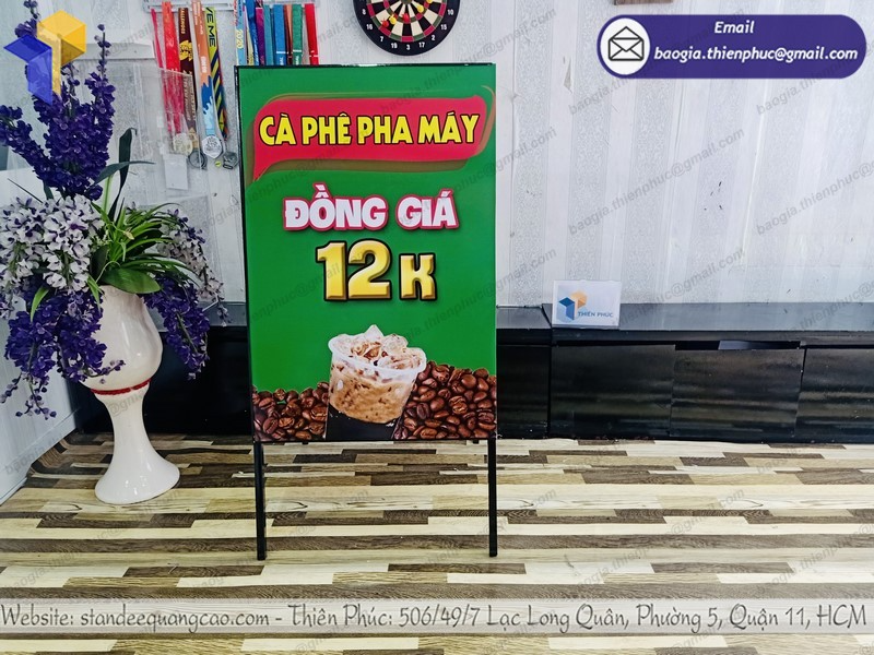 mô hình standee khung chữ a giá rẻ