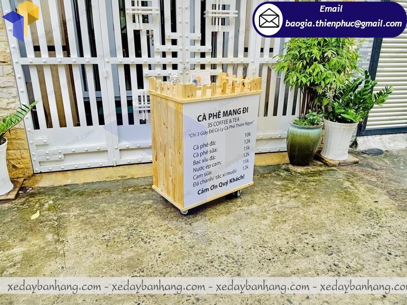 sản xuất quầy bán cafe mang đi bằng gỗ