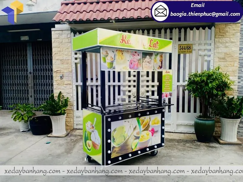 sản xuất xe bán kem bơ di động giá rẻ