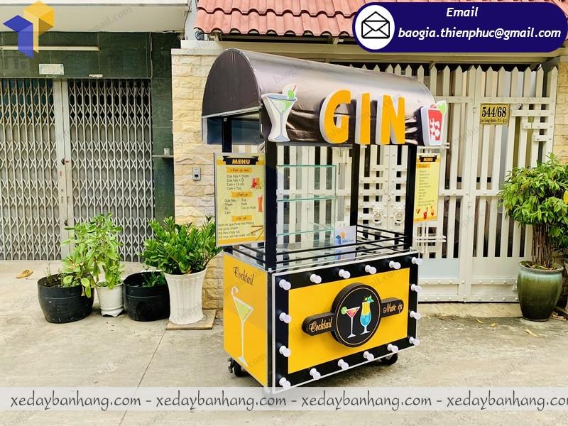 thiết kế tủ bán sinh tố nước ép vỉa hè