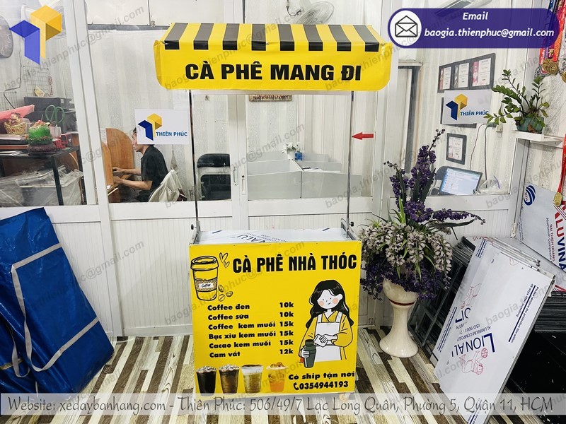 xe bán café vỉa hè