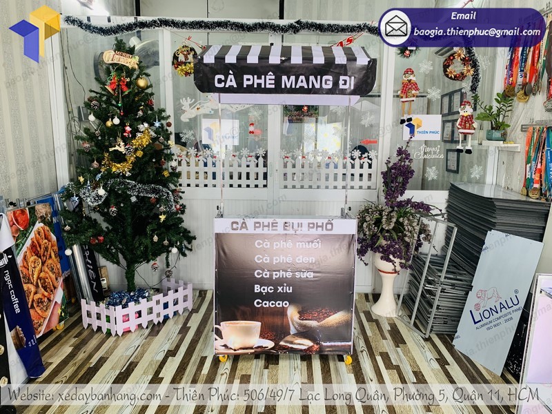 xe bán cà phê lắp ráp m