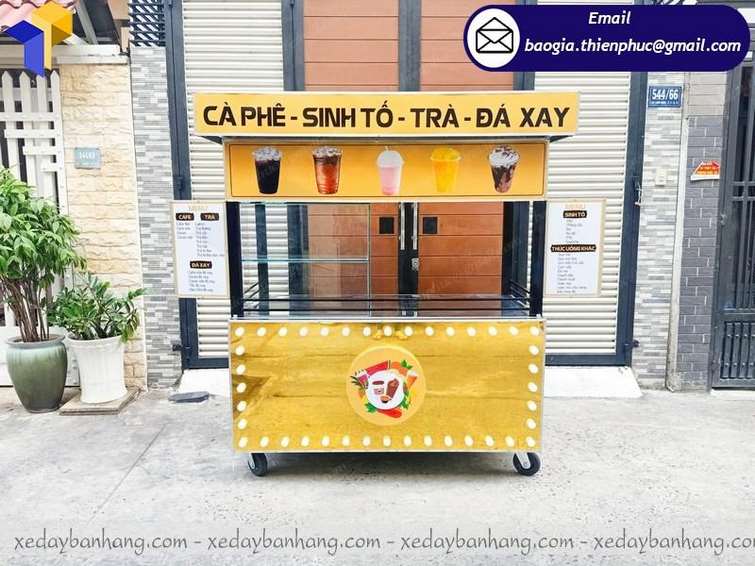 xe bán cafe sinh tố đá xay giá rẻ