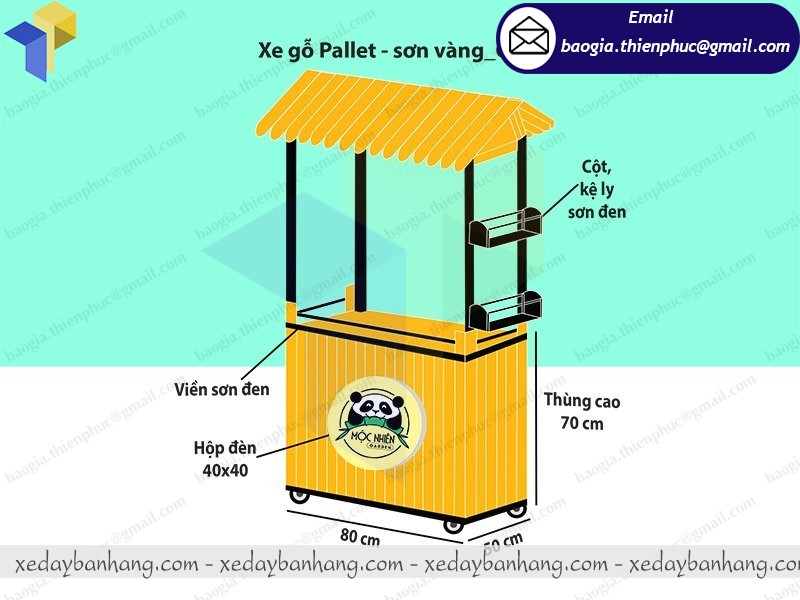 xe bán trà sữa rẻ đẹp