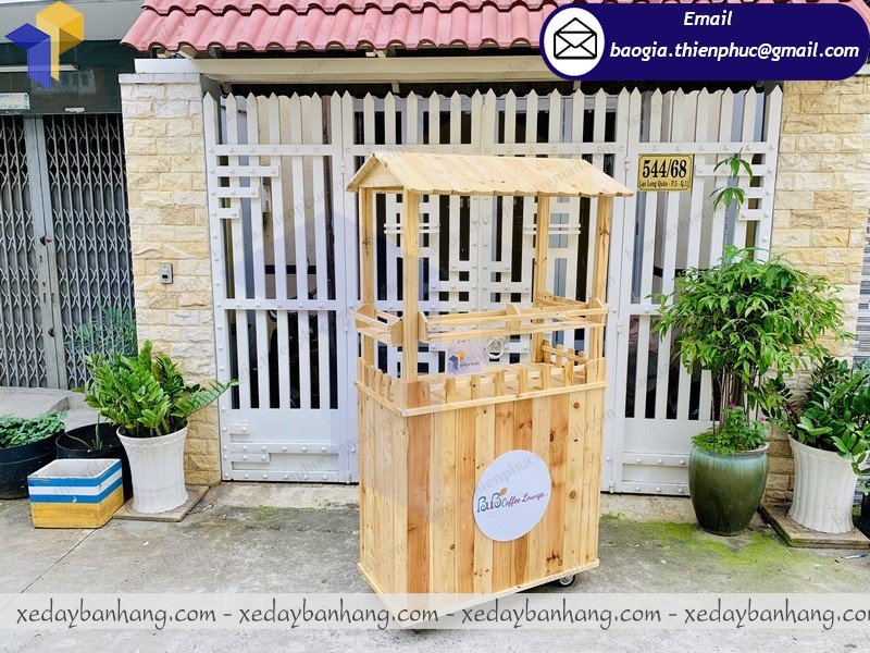 xe đẩy cafe đường phố lưu động