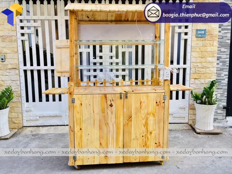 xe gỗ pallet bán sinh tố